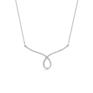 Diamond Spiral Serenity Necklace