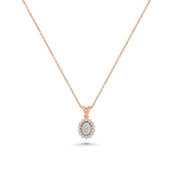 Daisy Dream Rose Gold Diamond Necklace