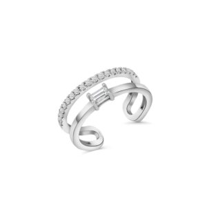 Bowed Diamond Fusion Ring