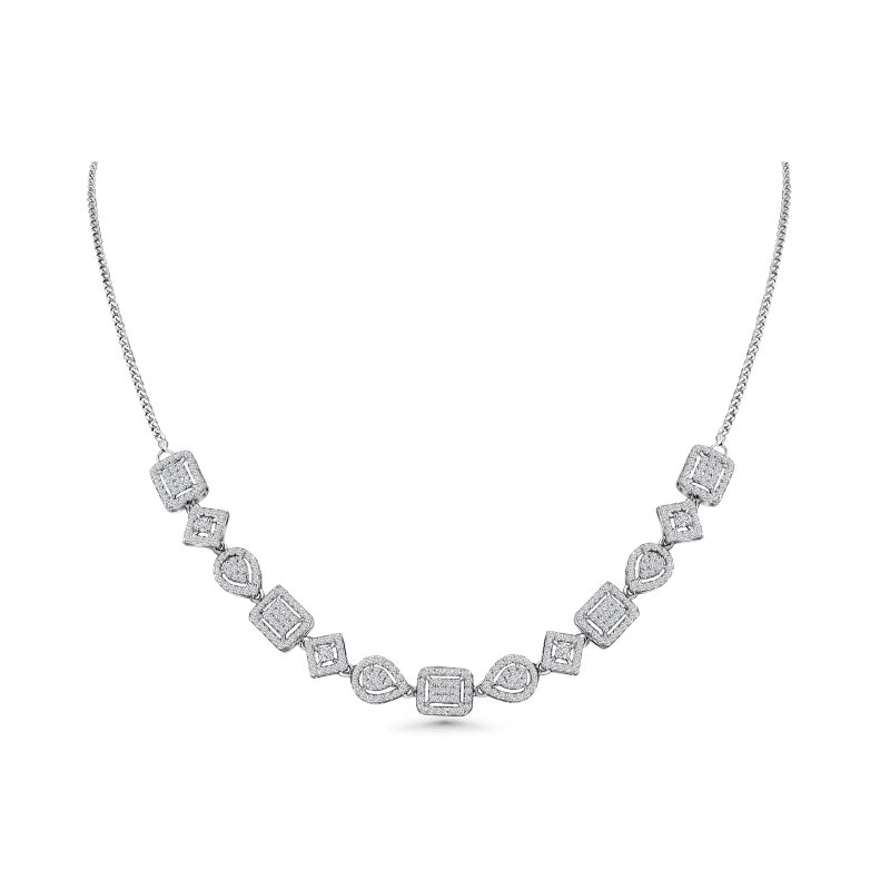 Diamond Fusion Multi-Shape Necklace