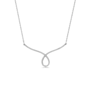 Diamond Spiral Serenity Necklace