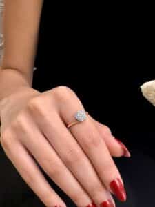 Diamond Daisy Ring - Image 2