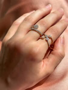 Diamond Glow Duo Ring - Image 2