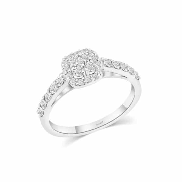 Cushion Halo Diamond Ring