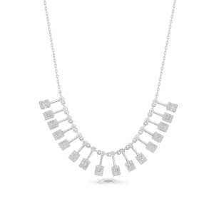 Baguette Drop Diamond Necklace
