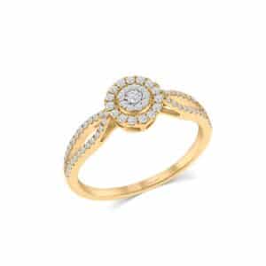 Diamond Crown Glow Ring
