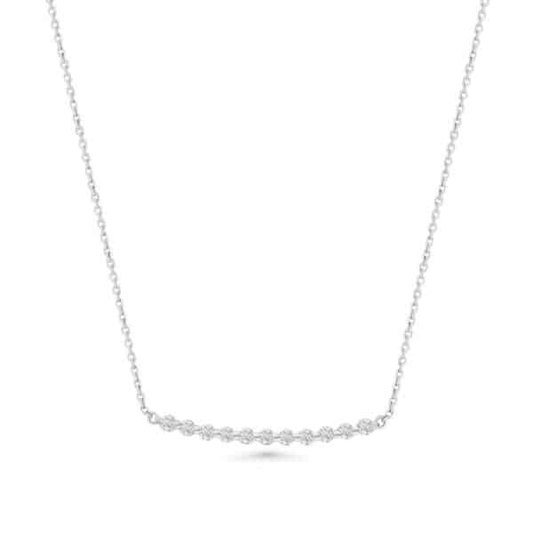 Diamond Dots Line Necklace