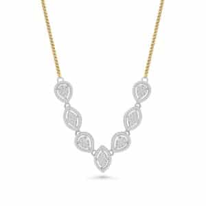 Diamond Leafline Necklace