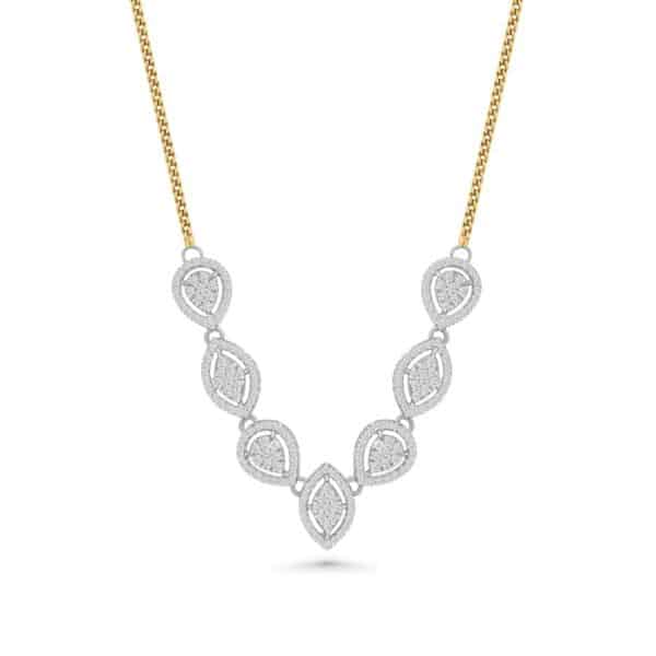 Diamond Leafline Necklace