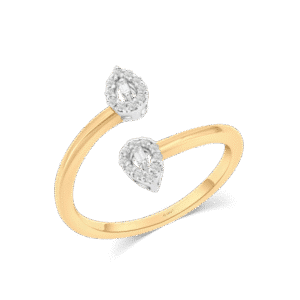 Diamond Twin Drops Ring