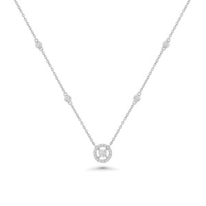 Halo Prism Diamond Necklace