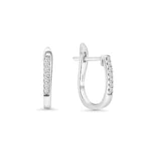 Pavé Curve Huggie Earrings