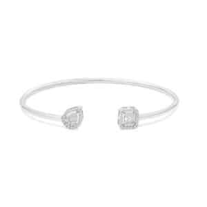 Pear Square Diamond Bangle