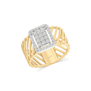 Radiant Rectangle Statement Ring