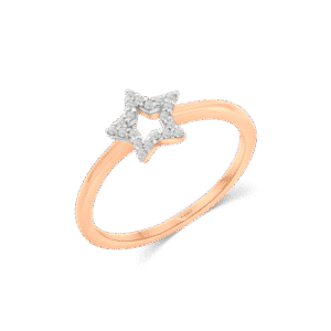 Rosy Star Diamond Ring