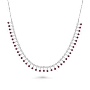 Ruby Drops Necklace