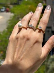 Diamond Quartet Ring - Image 2